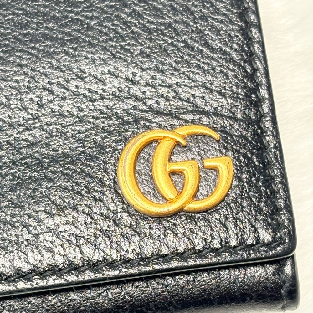 Gucci GG Marmont Black Leather Coin‎ Wallet - Picture 3 of 13